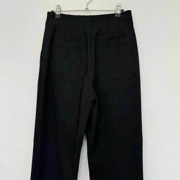 A.L.C Pants Straight Leg Black Size 4 High Rise Old Money - Picture 10 of 12